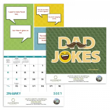 Dad Jokes Wall Calendar - Stapled
